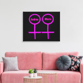 Impression sur toile personnalisable pour lesbienn (Insitu(Salon))