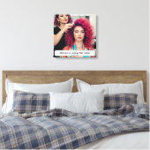Impression sur toile personnalisée avec nom pour s (Insitu(Chambre))