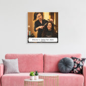 Impression sur toile personnalisée avec nom pour s (Insitu(Salon))