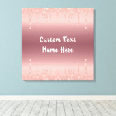 Impression sur toile personnalisée avec texte et n (Insitu (Plancher de Bois))