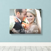 Impression sur toile personnalisée pour mariage jo (Insitu (Plancher de Bois))