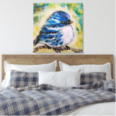 Impression sur toile Petit Oiseau Bleu (Insitu(Chambre))