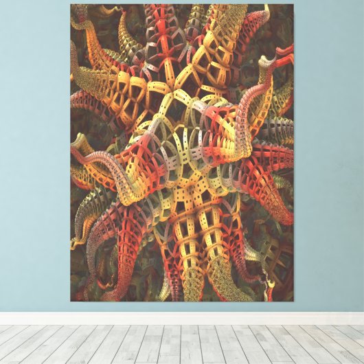 Impression sur toile Pieuvre Alien (Insitu (Plancher de Bois))