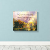 Impression sur toile prière de sérénité montagnes  (Insitu (Plancher de Bois))