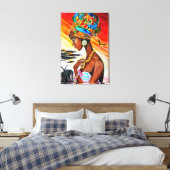 Impression sur toile Princesse Africaine (Insitu(Chambre))