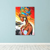 Impression sur toile Princesse Africaine (Insitu (Plancher de Bois))
