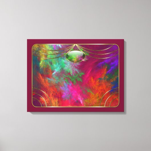 Impression sur toile Profondeurs de corail (Recto)