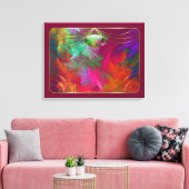 Impression sur toile Profondeurs de corail (Insitu(Salon))