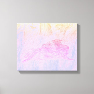 Impression sur toile Python dans la brume