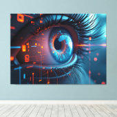 Impression sur toile Quantum Eye (Insitu (Plancher de Bois))