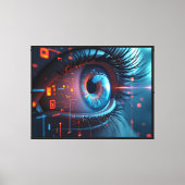 Impression sur toile Quantum Eye avec cadre (Recto)