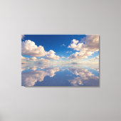 Impression sur toile Reflet de ciel infini (Recto)