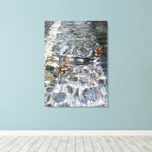 impression sur toile reflet d'eau (Insitu (Plancher de Bois))