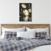 Impression sur toile Reflets de floraison nocturne (Insitu(Chambre))