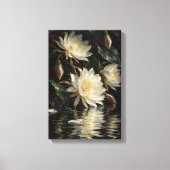 Impression sur toile Reflets de floraison nocturne (Recto)