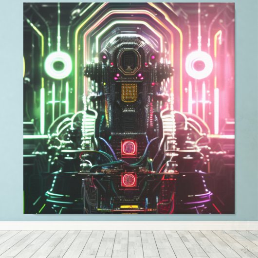 Impression sur toile Robot 1 (Insitu (Plancher de Bois))