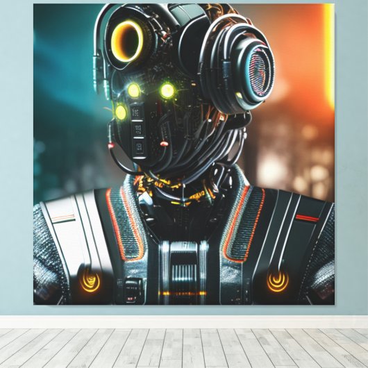 Impression sur toile Robot 3 (Insitu (Plancher de Bois))