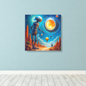 Impression sur toile (Robot et OVNI) (Insitu (Plancher de Bois))