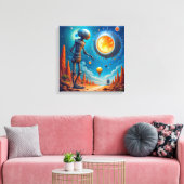 Impression sur toile (Robot et OVNI) (Insitu(Salon))