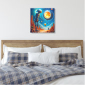 Impression sur toile (Robot et OVNI) (Insitu(Chambre))