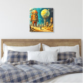 Impression sur toile (Robot Orange Géant) (Insitu(Chambre))