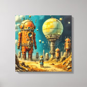 Impression sur toile (Robot Orange Géant) (Recto)