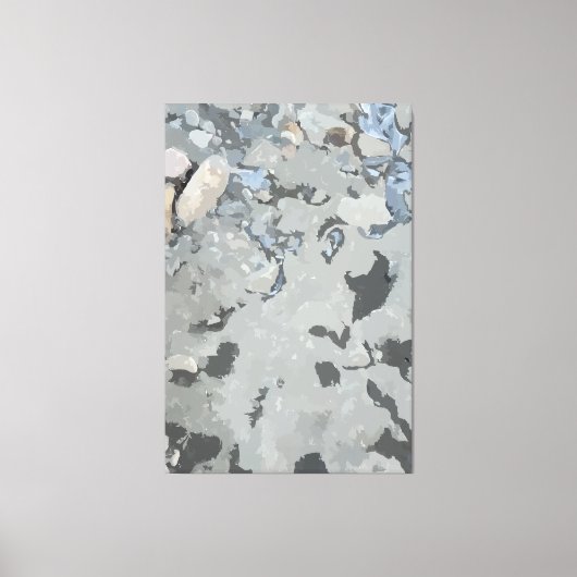 Impression sur toile Roches dans la rivière (Recto)