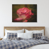 Impression sur toile Rose du début de soirée (Insitu(Chambre))
