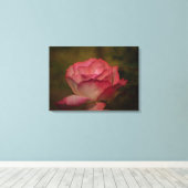 Impression sur toile Rose du début de soirée (Insitu (Plancher de Bois))