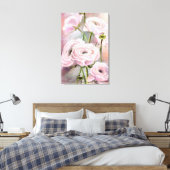 Impression sur toile Rose Rose - Peinture (Insitu(Chambre))