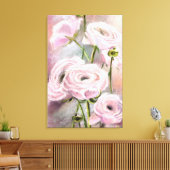 Impression sur toile Rose Rose - Peinture (Insitu(Salon))