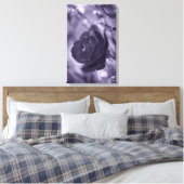 Impression sur toile Rose Violette Enveloppée (Insitu(Chambre))