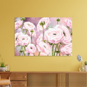 Impression sur toile Roses roses - Peinture (Insitu(Salon))