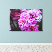 Impression sur toile Roses roses tendres (Insitu (Plancher de Bois))