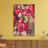 Impression sur toile Roses Rouges (Insitu(Salon))