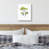 Impression sur toile Safari Bébé Zèbre (Insitu(Chambre))