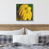 Impression sur toile Sculpture de tête de lion (Insitu(Chambre))