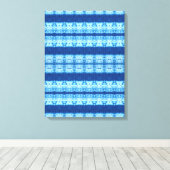 Impression sur toile Shibori entrelacée (Insitu (Plancher de Bois))
