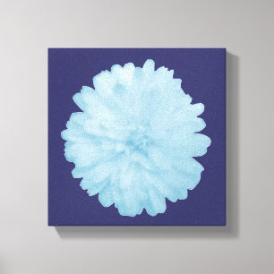 Impression sur toile souci bleu glacé