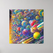 impression sur toile Space Race (Recto)