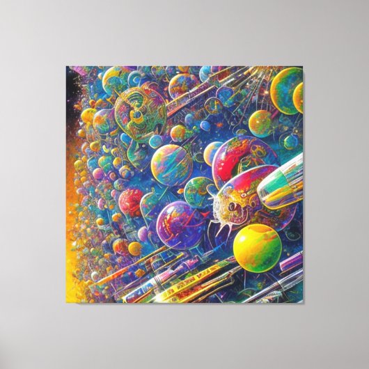 impression sur toile Space Race (Recto)