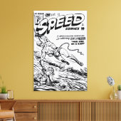 Impression sur toile SPEED Comics des années 40 (Insitu(Salon))