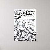 Impression sur toile SPEED Comics des années 40 (Recto)