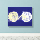 Impression sur toile Spirales (Insitu (Plancher de Bois))