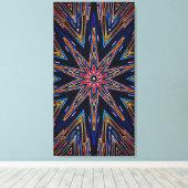 Impression sur toile Star of Wisdom 21x40 (Insitu (Plancher de Bois))