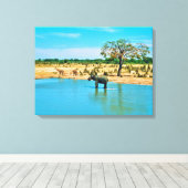 Impression sur toile tendue (Insitu (Plancher de Bois))
