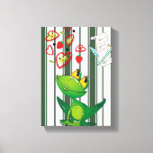 Impression sur toile tendue à rayures grenouille c (Recto)