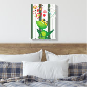 Impression sur toile tendue à rayures grenouille c (Insitu(Chambre))