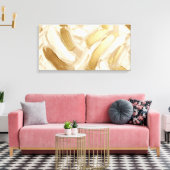 Impression sur toile tendue Abstraction coups de p (Insitu(Salon))