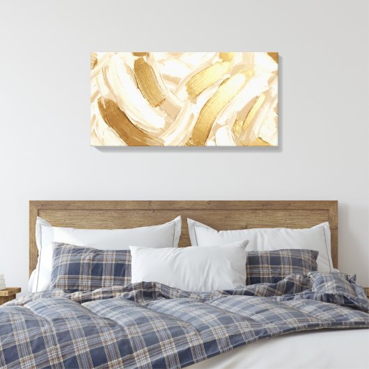 Impression sur toile tendue Abstraction coups de p (Insitu(Chambre))